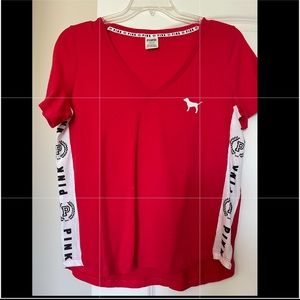 Victoria’s Secret Pink Red T-shirt size Large